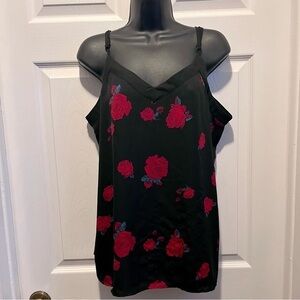 3/25$💥 Trendsetter top rose floral cami tank Women XL sleeveless summer